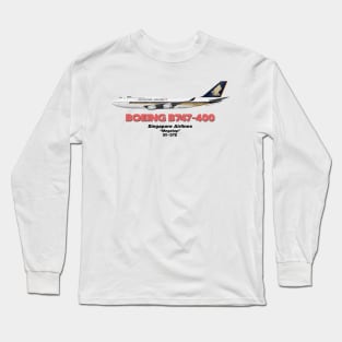 Boeing B747-400 - Singapore Airlines "Megatop" Long Sleeve T-Shirt